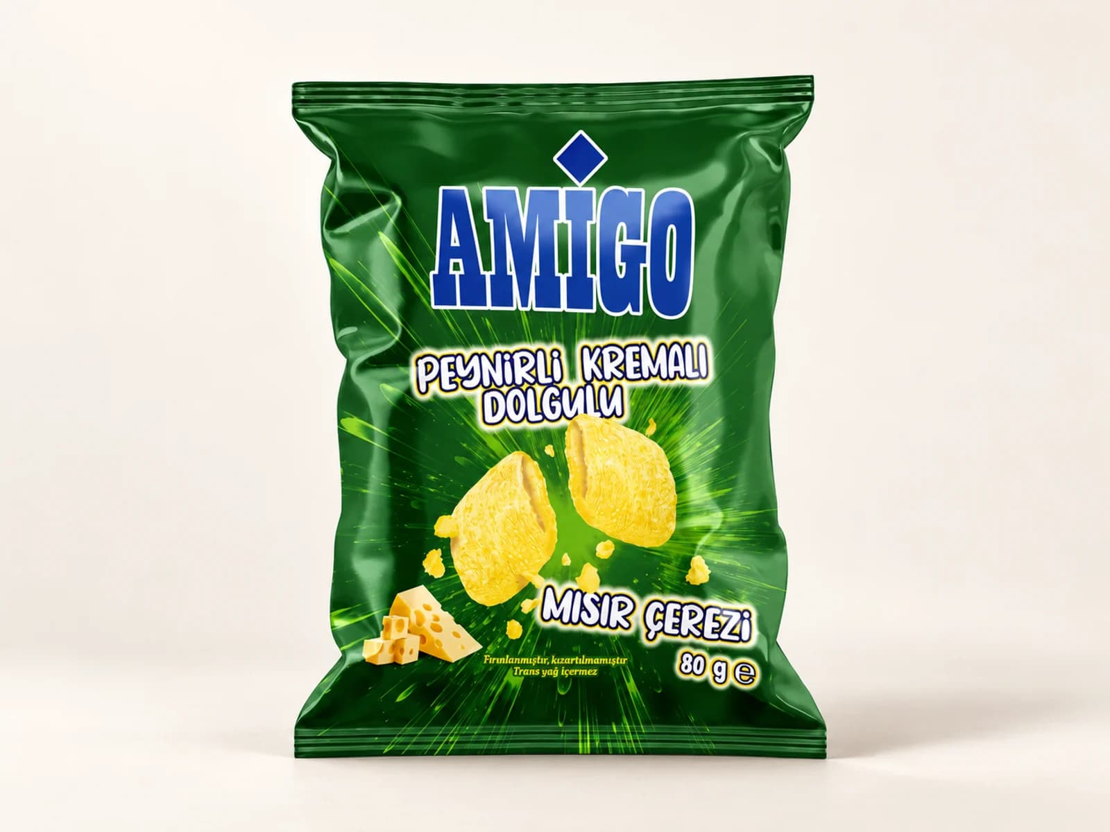 Amigo Cheese Cream Filled Chips – 80 g