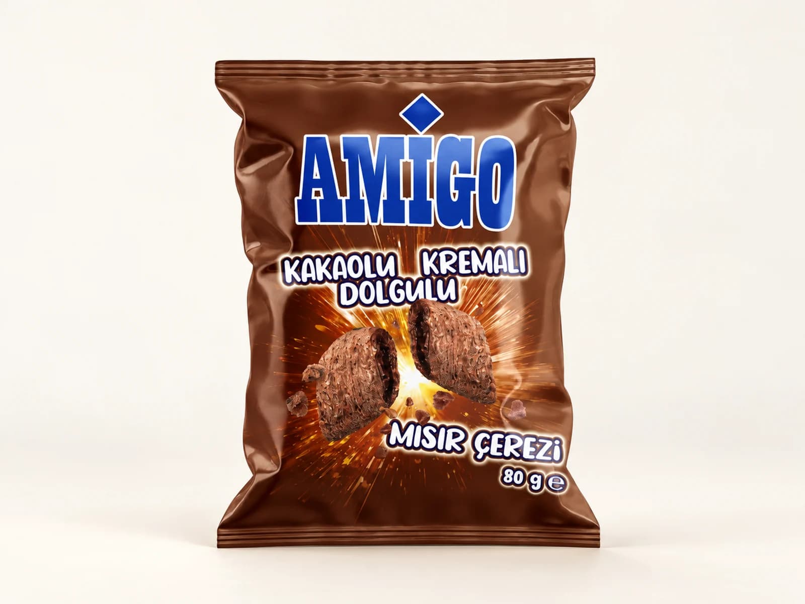 Amigo Cocoa Cream Filled Chips – 80 g